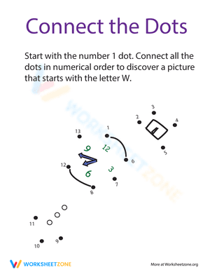 Connect the Dots: Practicing "W"