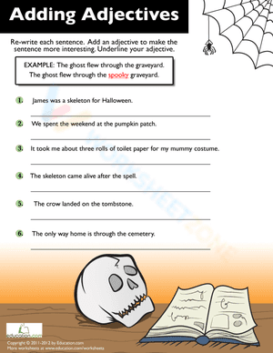 Halloween Grammar: Adjectives 6