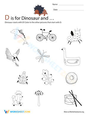 D Is for Dinosaur and…