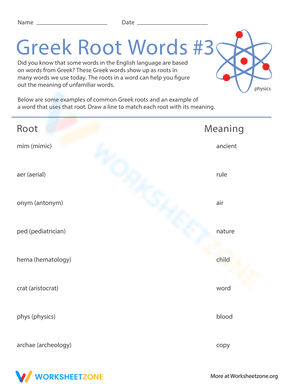 Greek Root Words #3