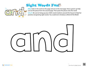 Spruce Up the Sight Word: And