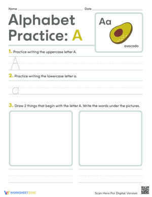 Alphabet Practice: A