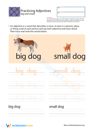 Big and Small: Practice Adjectives