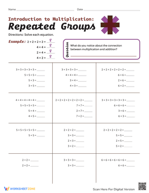 Intro to Multiplication: Repeated Groups