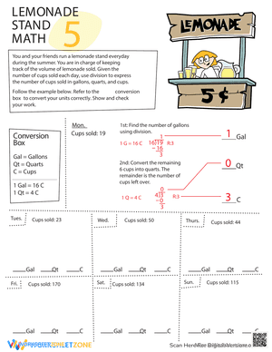 Lemonade Stand Math #5