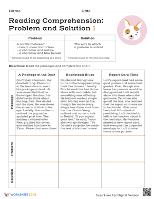 Reading Comprehension: Problem and Solution 1