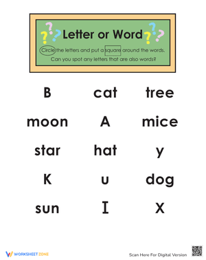 Letter or Word
