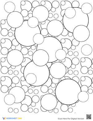 Bubble Coloring Page
