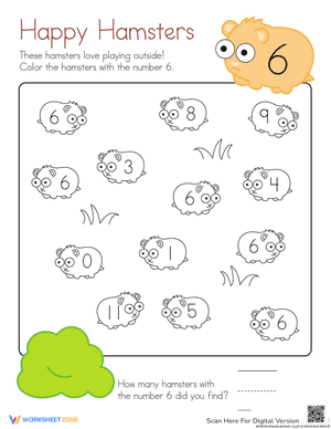 Coloring 6: Happy Hamsters