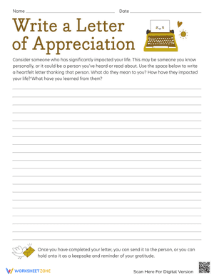 Write a Letter of Appreciation