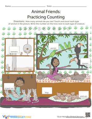Animal Friends: Practice Counting