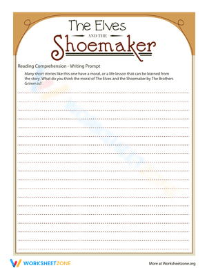 The Elves and the Shoemaker: Writing Response