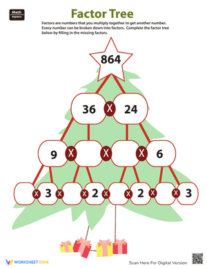 Fill in the Factor Tree