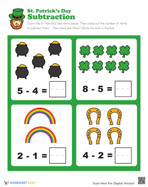 St. Paddy's Day Subtraction