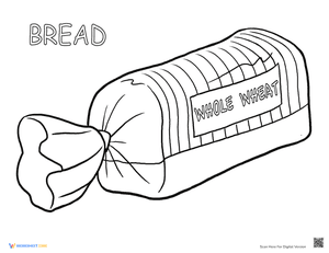 Bread Coloring Page
