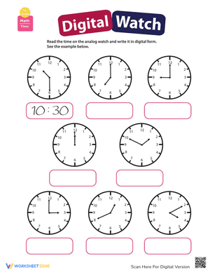 Telling Time: Practice Reading Clocks
