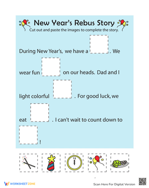 New Year's Rebus Story