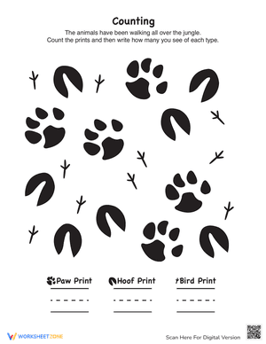 Counting Animal Prints