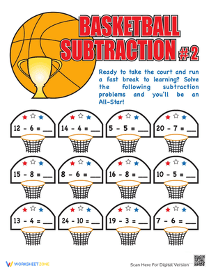 Basketball Subtraction #2