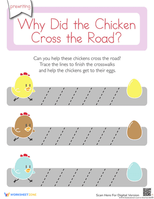 Why Did the Chicken Cross the Road: Diagonal Lines 1