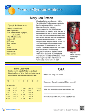 Famous Olympic Athletes: Mary Lou Retton