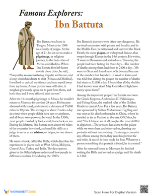 Famous Explorers: Ibn Battuta