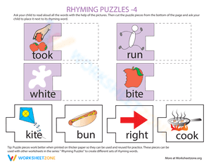 Rhyming Words Puzzle #4