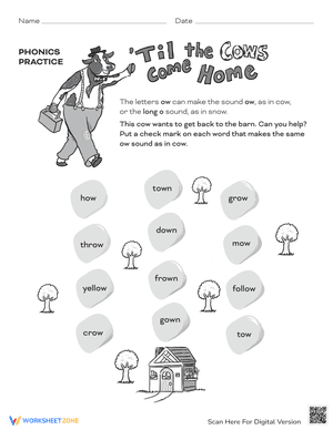 'Til the Cows Come Home: Phonics Practice