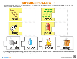 Rhyming Words Puzzle #5