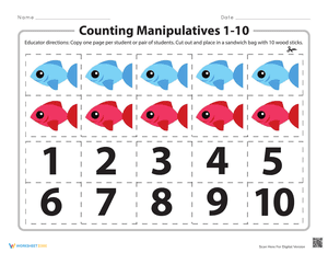 Counting Manipulatives 1-10