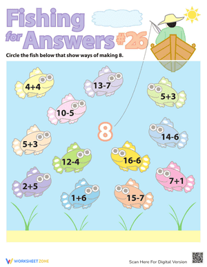 Fishing For Math Facts: Eight