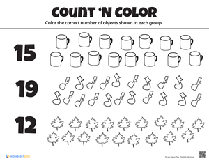 Count 'n Color: The Numbers 11-20
