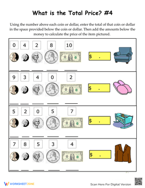 Adding Dollars and Coins