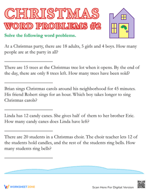 Christmas Word Problems #2