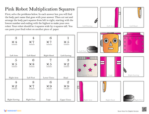 Build a Robot: Multiplication #3