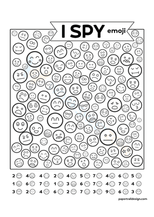 Back To School: I Spy Emoji Game