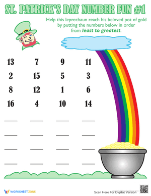 St. Patrick's Day Number Fun #1