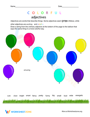 Colorful Adjectives
