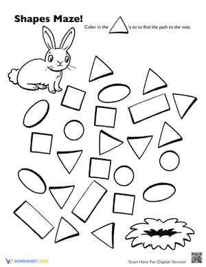 Bunny Shape Maze