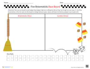 Five Broomsticks Race Board