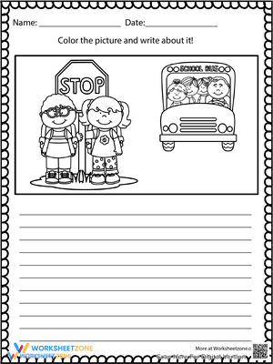 Back To School Writing Prompts School Bus