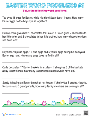 Easter Word Problems #3