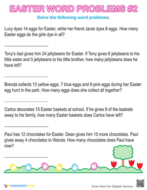 Easter Word Problems #2