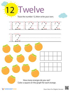 Tracing Numbers & Counting: 12
