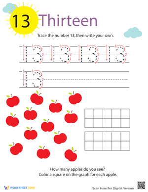 Tracing Numbers & Counting: 13