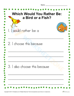 Would You Rather Be a Bird or a Fish