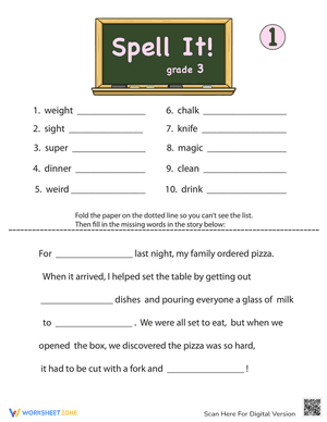 Spell It! For Third Grade #1