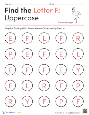 Find the Letter F: Uppercase