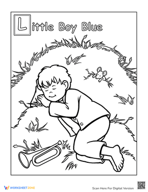 Little Boy Blue Coloring Page
