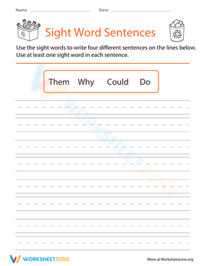 Sight Word Sentences
